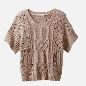 Prana Knit Patchwork Sweater top size Small